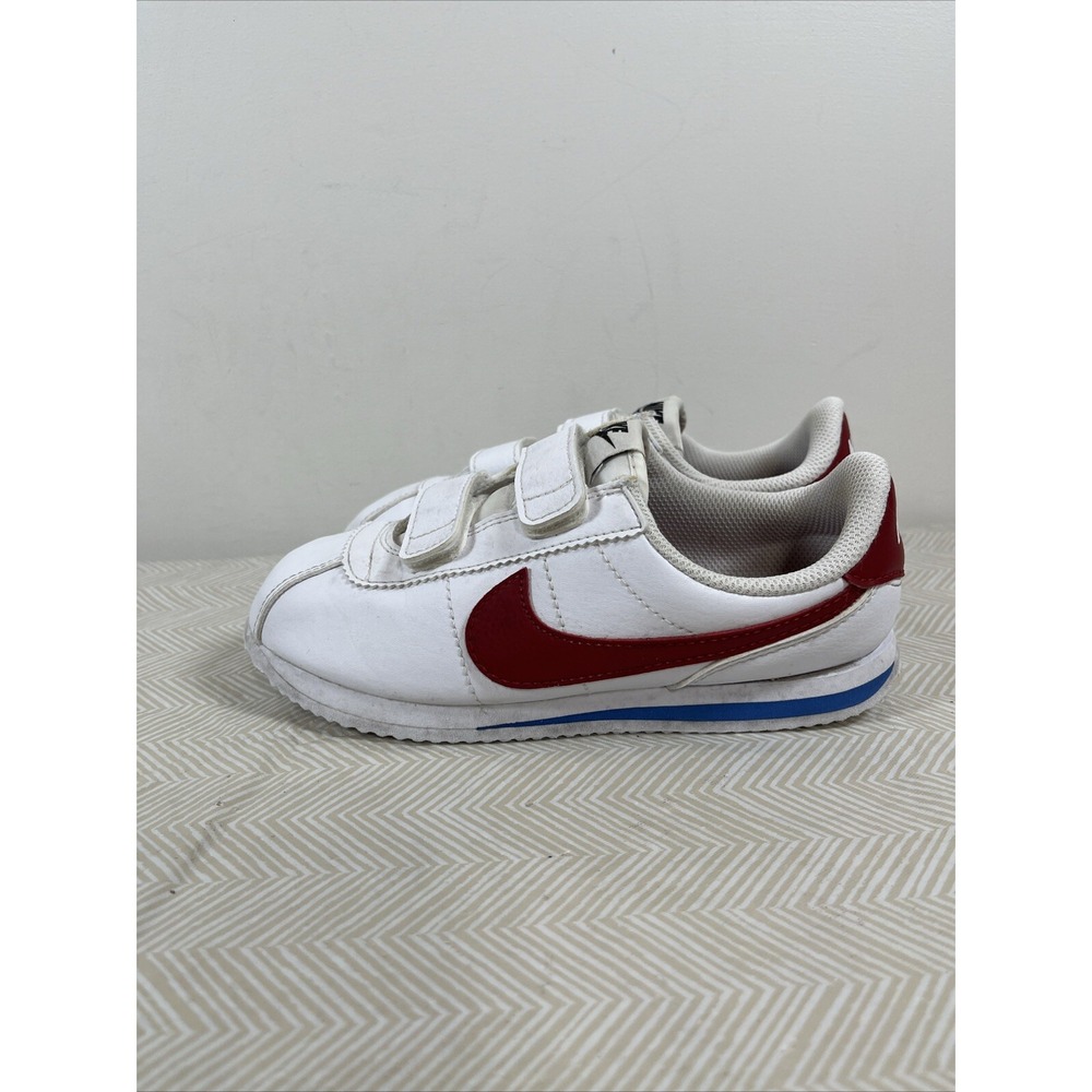 Nike Kids Cortez Basic SL Shoes Sneakers 904767-103 White Sz 13.5 C Forest Gump - Picture 2 of 15